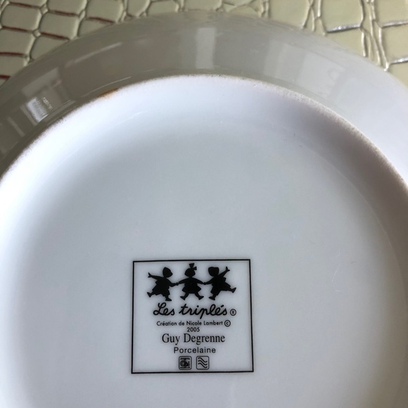 Guy Degrenne The Triplets Winter Porcelain Bowl Children - Picture 7 of 7